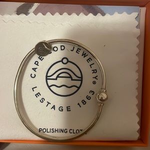 LeStage Cape Cod Classic Single Screwball Bracelet Sterling Silver Size 5 1/2.